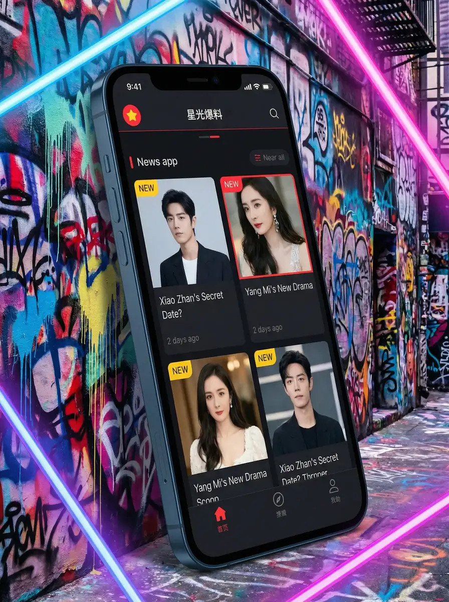 AI人脸替换忘忧草网站 APP界面展示 - 掌上吃瓜神器